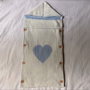 Handmade Heart Receiving Swaddle